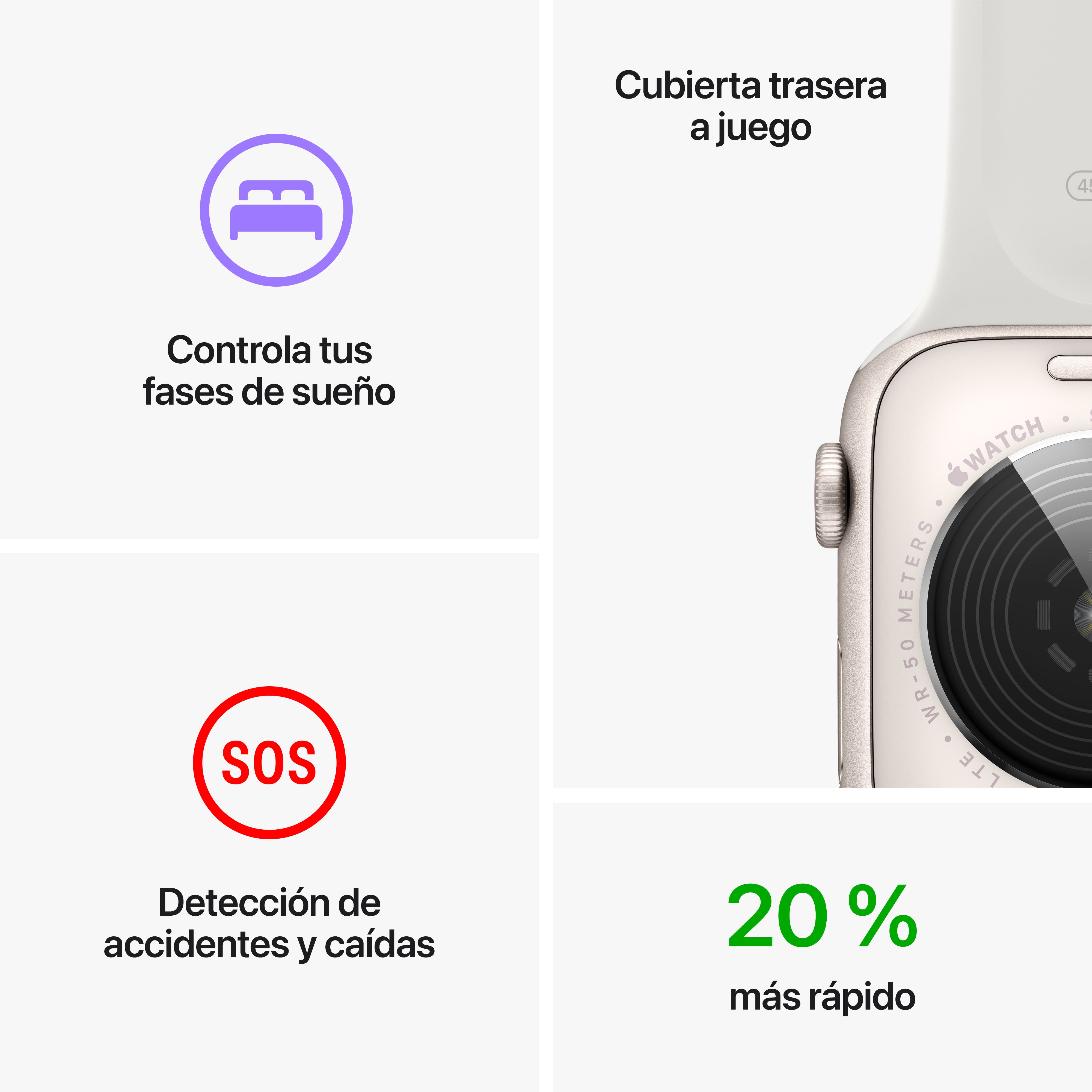 Apple Watch SE (GPS + Cellular) 44mm Aluminum Case with White Star Sport Band - Perfect for Fitness Tracking & Daily Wear