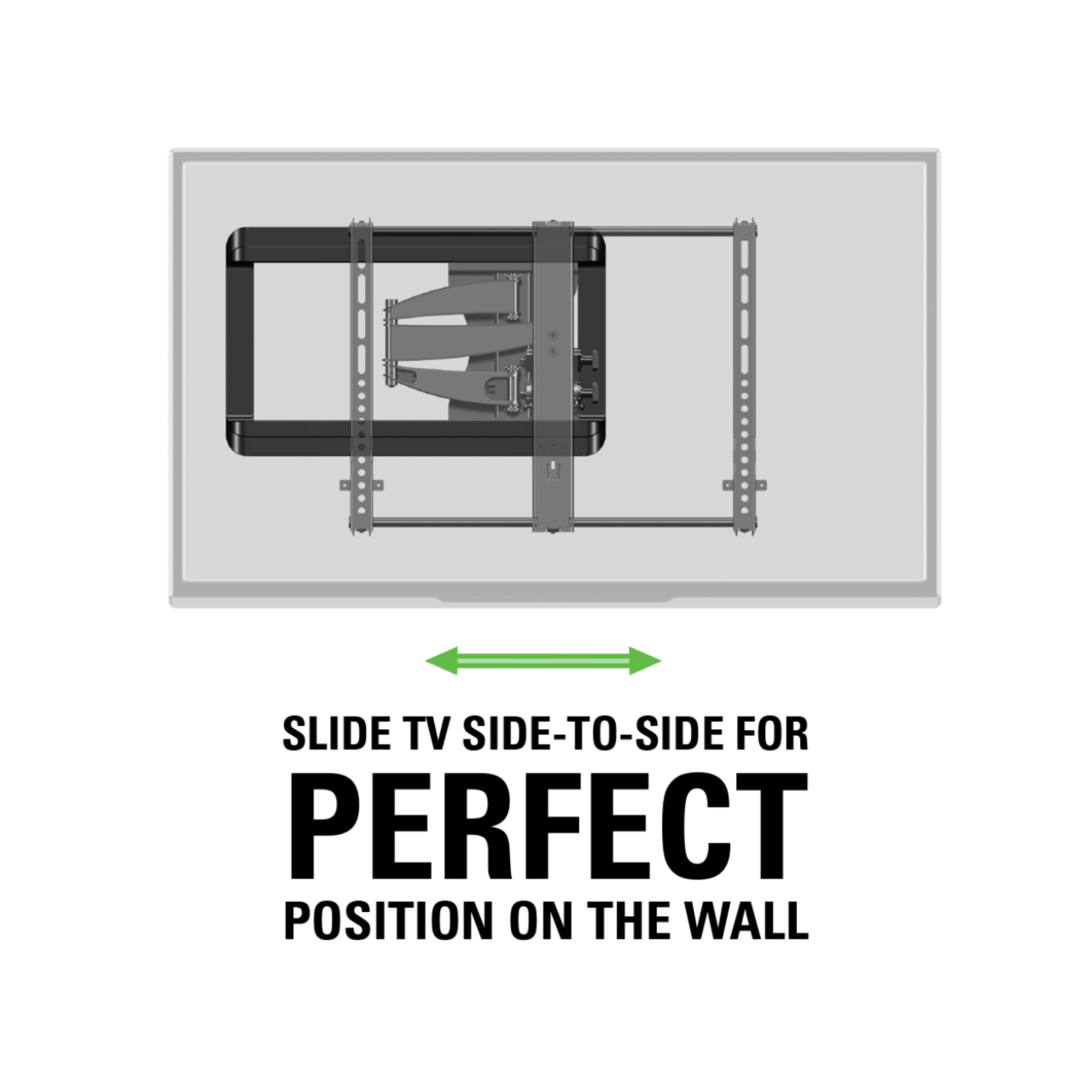 Sanus VMF7620 B1 Full Motion TV Wall Mount for 37-55 Inch TVs - Articulating Arm for Optimal Viewing in Living Rooms & Bedrooms