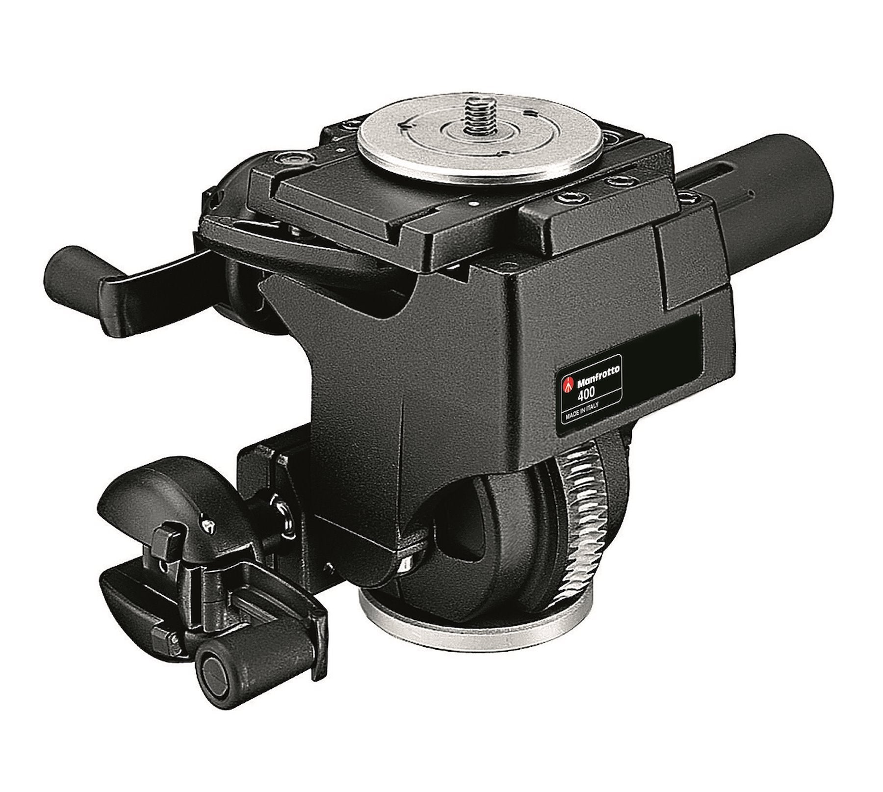 Manfrotto 400 3-Way Geared Pan Tilt Head with Quick Release Plate - Professional Camera Tripod Head for Photography & Videography - Perfect for Studio, Landscape and Architectural Shooting