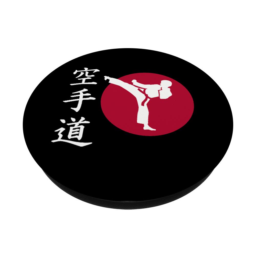 Karate Chinese Symbols PopSockets PopGrip - Interchangeable Phone & Tablet Stand with Grip - Perfect for Martial Arts Fans & Phone Accessories Lovers