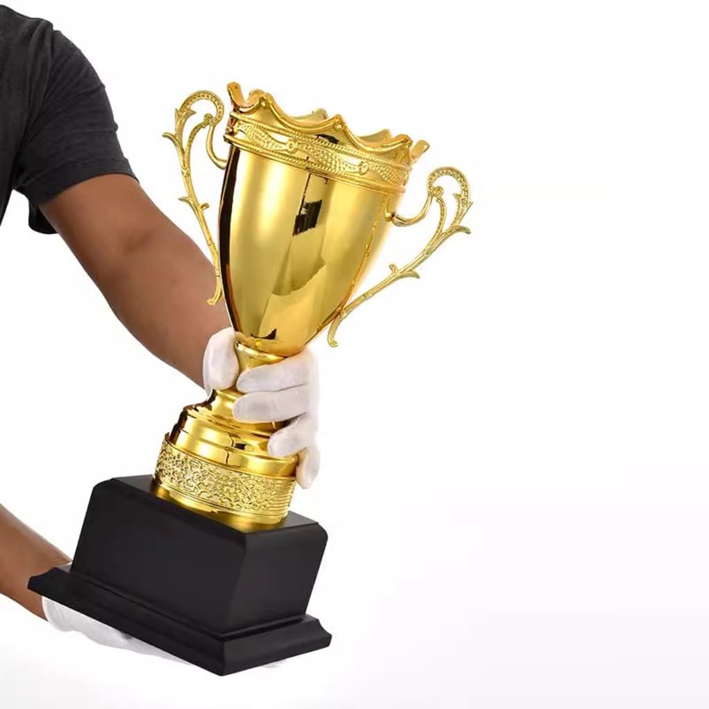 BOFANGSM Champion Trophy - Large Gold, Silver & Bronze Awards for Basketball, Soccer, World Cup, School Sports - Premium Brass Trophies for Competitions, Tournaments & Achievement Gifts