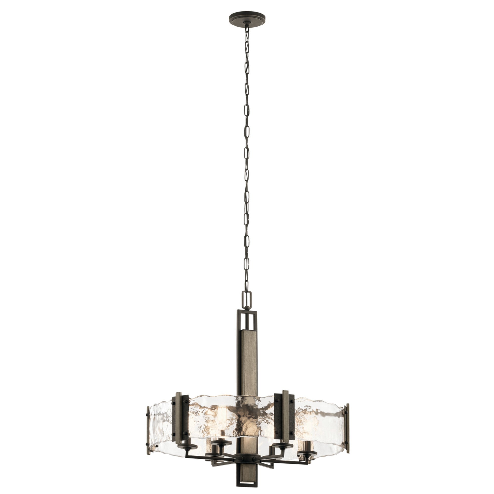 Aberdeen 28 Inch 6-Light Chandelier in Old Bronze Finish - Elegant Dining Room Lighting Fixture for Home Decor