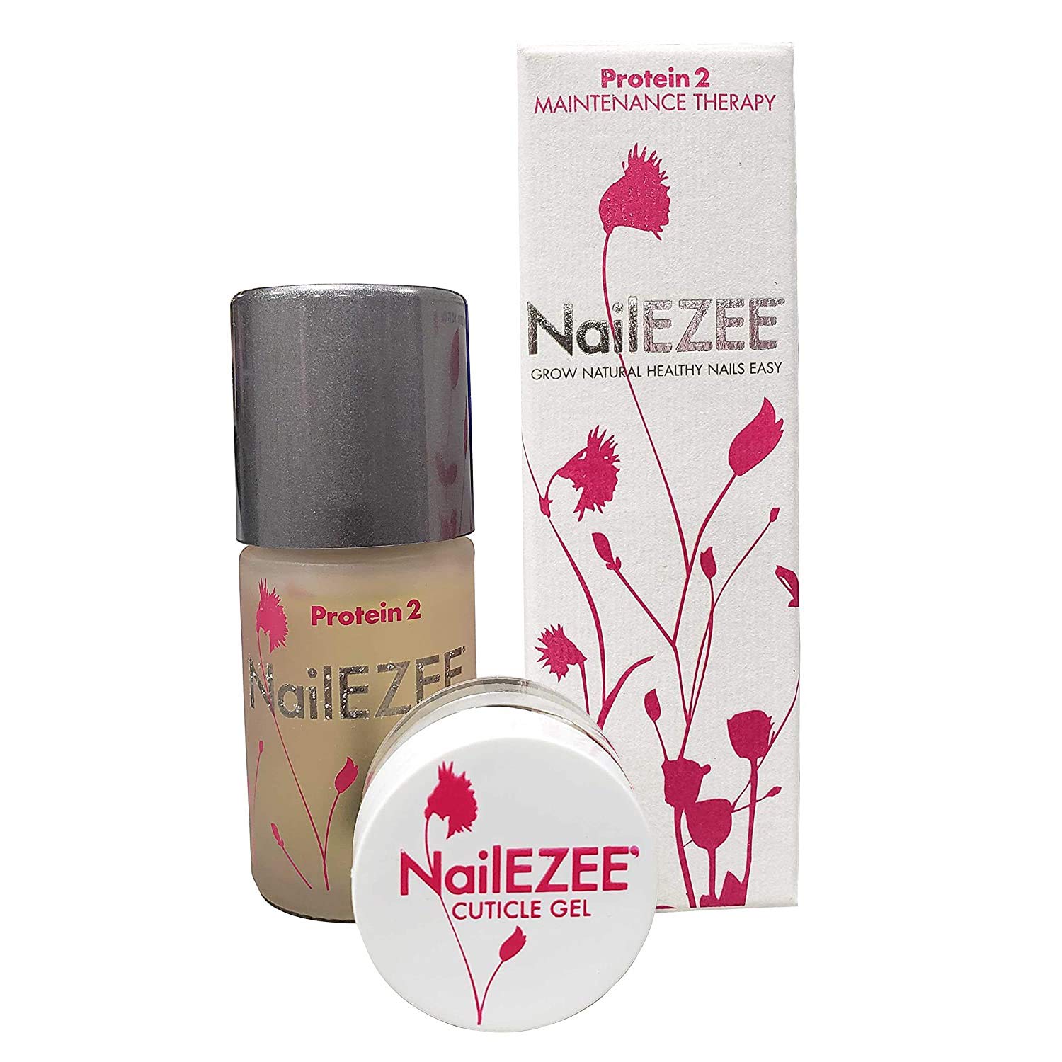 NailEZEE Advanced Nail Growth System with Protein - 1.5 Oz Nail Strengthener for Healthy, Firm Nails | Revitalizing Therapy for Weak, Brittle Nails | Perfect for Salon & Home Manicures