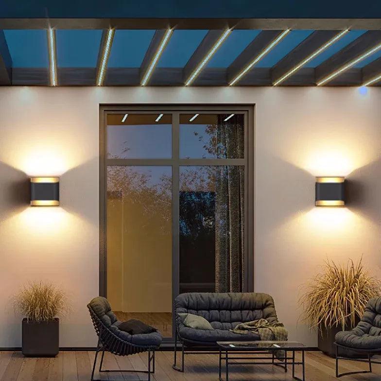 Solar Powered LED Wall Lights for Garden - Outdoor Waterproof Landscape Lighting for Patio, Yard, and Pathway Decoration