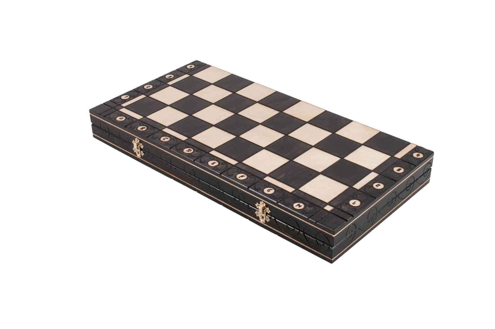 Premium Carpathian Wooden Travel Chess Set with Folding Board - Portable Chess Game for Camping, Travel & Outdoor Adventures