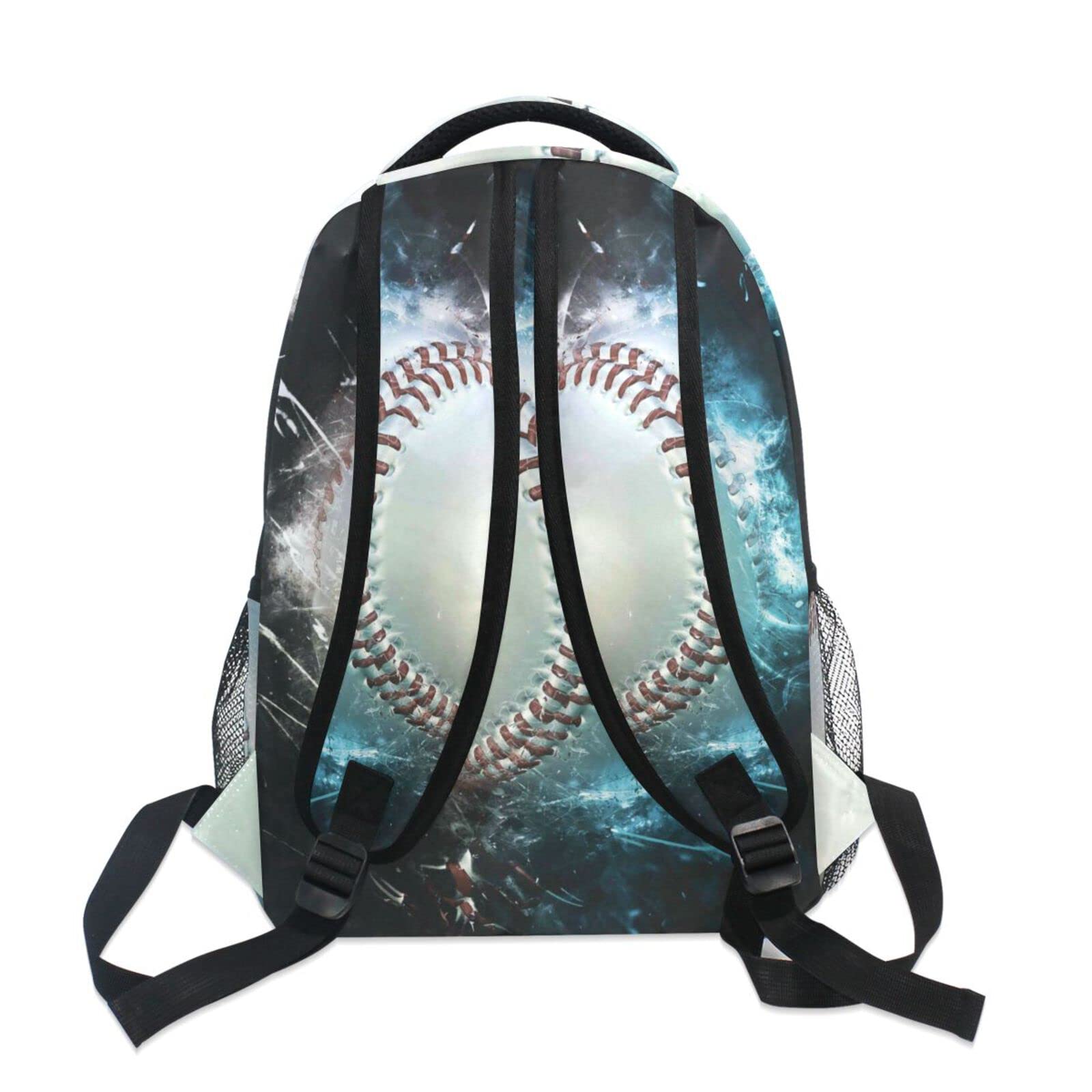 Dussdil Kids Baseball Backpack - 16 Inch Laptop Bag for Boys with Adjustable Shoulder Straps, Double Zipper Casual Daypack - Perfect for School, Sports, Travel & Outdoor Activities