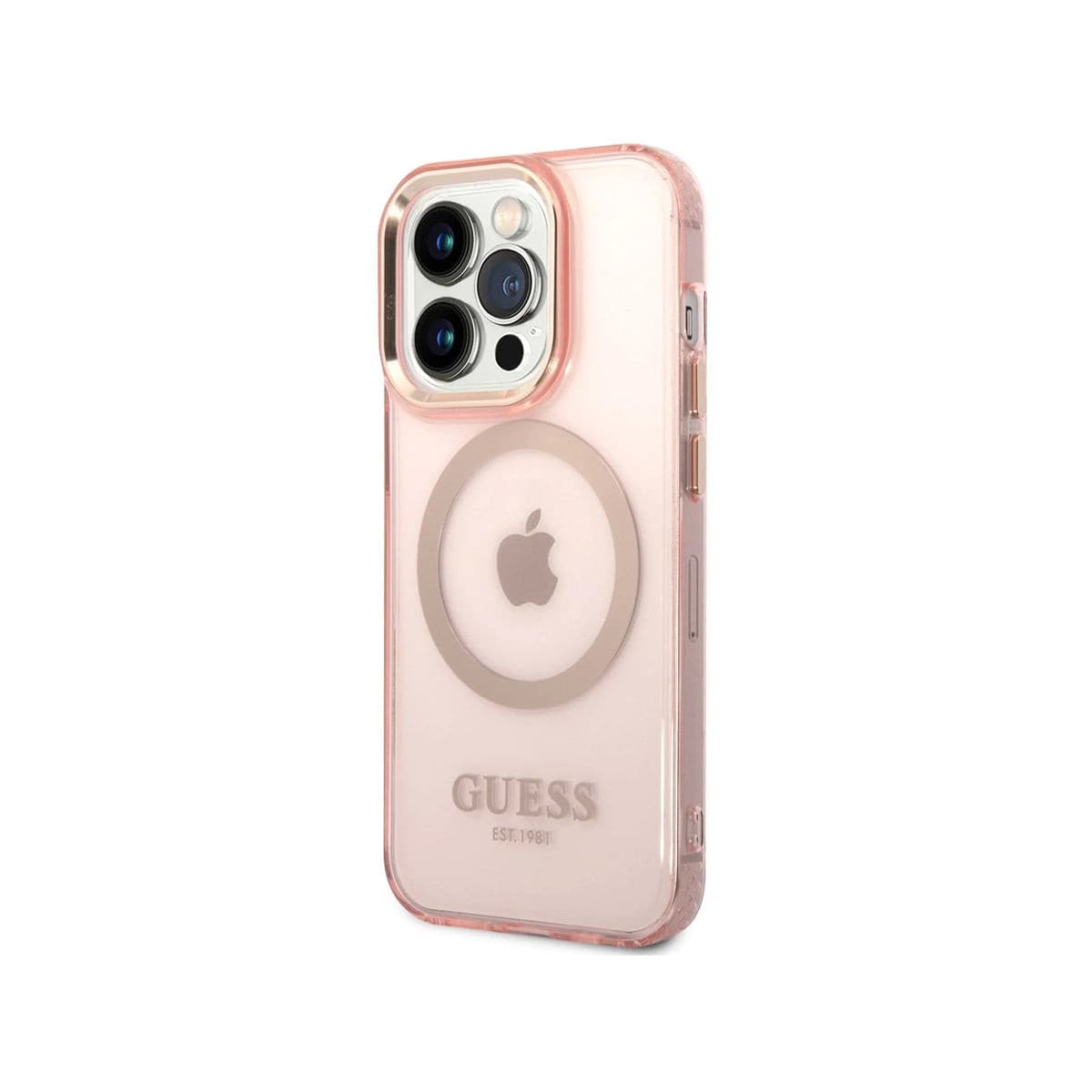 GUESS iPhone 14 Pro Case - Premium Protective Ring Edition Cover for Women & Men | Slim Shockproof Phone Case with Grip Ring Stand for Work, Travel & Daily Use