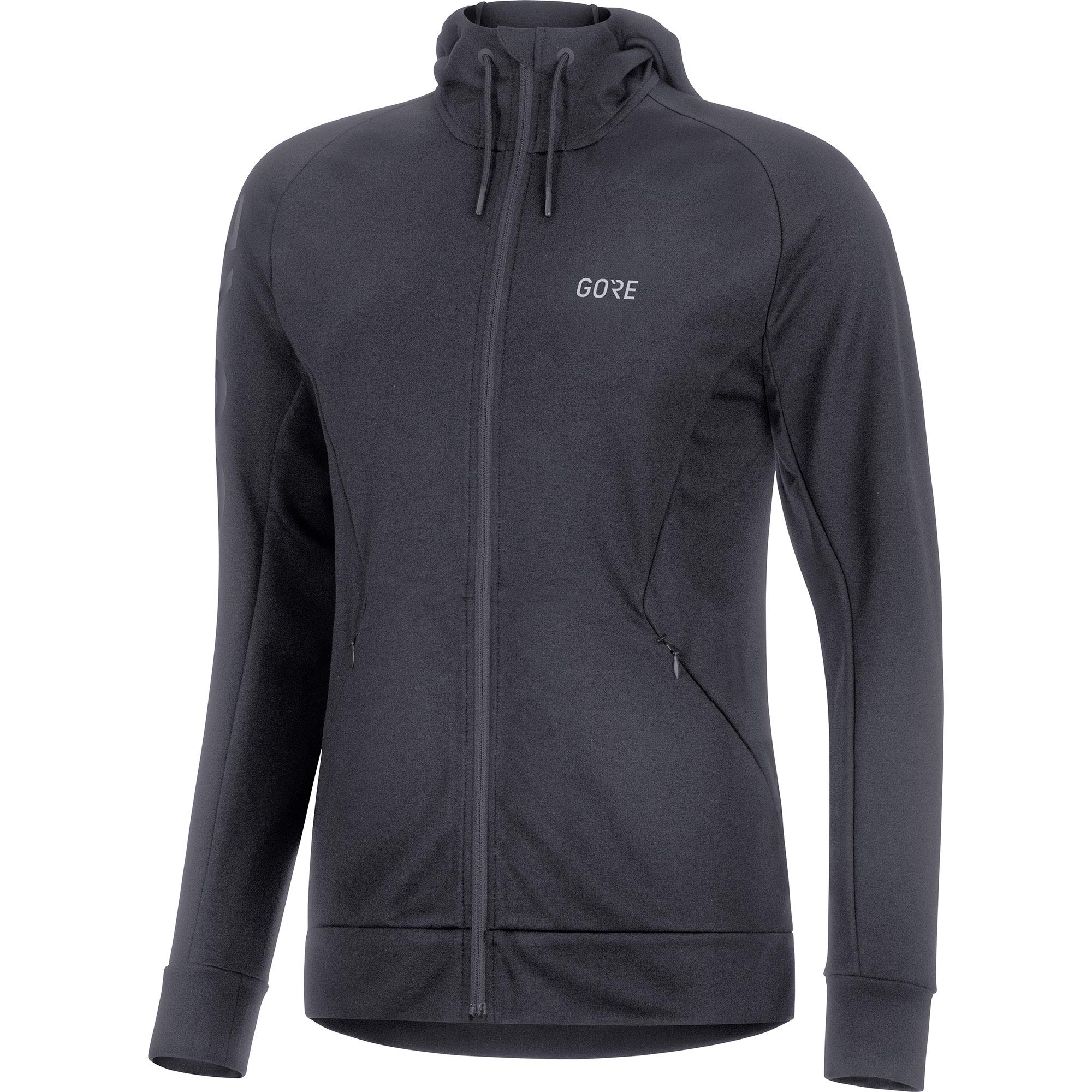GORE WEAR M Women's Signature Hoodie - Lightweight Fleece Pullover with Zippered Pockets for Running, Hiking & Outdoor Activities