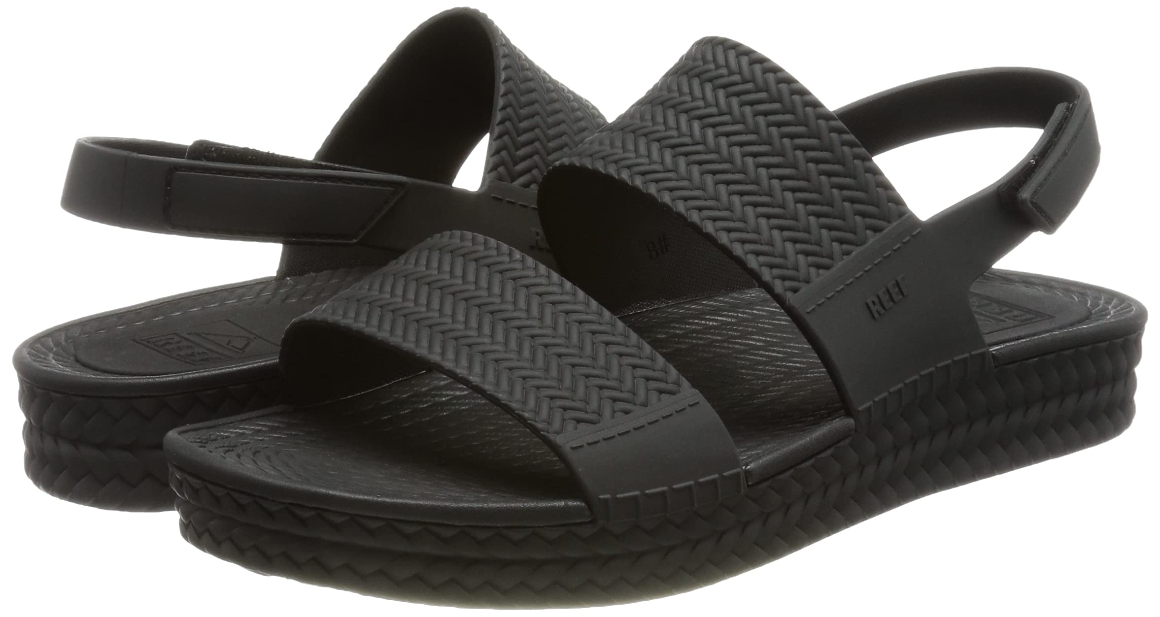 **REEF Water Vista Women's Platform Sandals - Adjustable Velcro Strap, Water-Friendly & Comfortable - Perfect for Beach, Pool, and Summer Outdoor Activities**