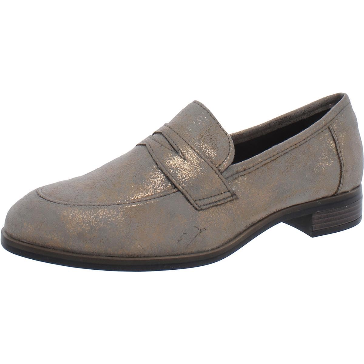 Clarks Women's Trish Rose Comfort Loafers - Slip-On Casual Shoes for Work, Travel & Everyday Wear