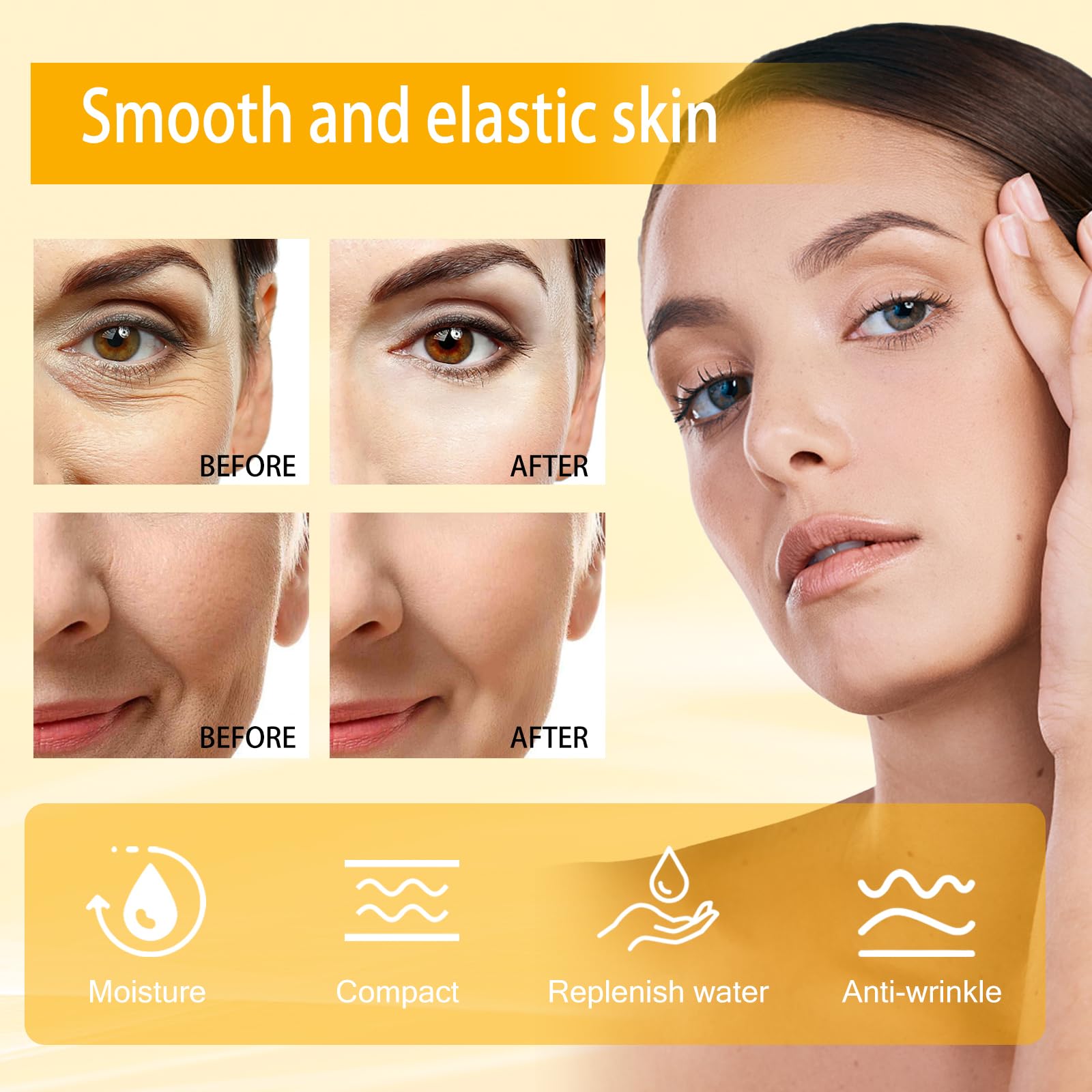 Ginseng Facial Serum 2-Pack - Hydrating & Brightening Essence for Glowing Skin | Deep Moisturizer to Smooth Fine Lines & Shrink Pores | 3.4oz Lightweight Fast-Absorbing Formula | Perfect for Daily Skincare Routine & Nighttime Anti-Aging Treatment