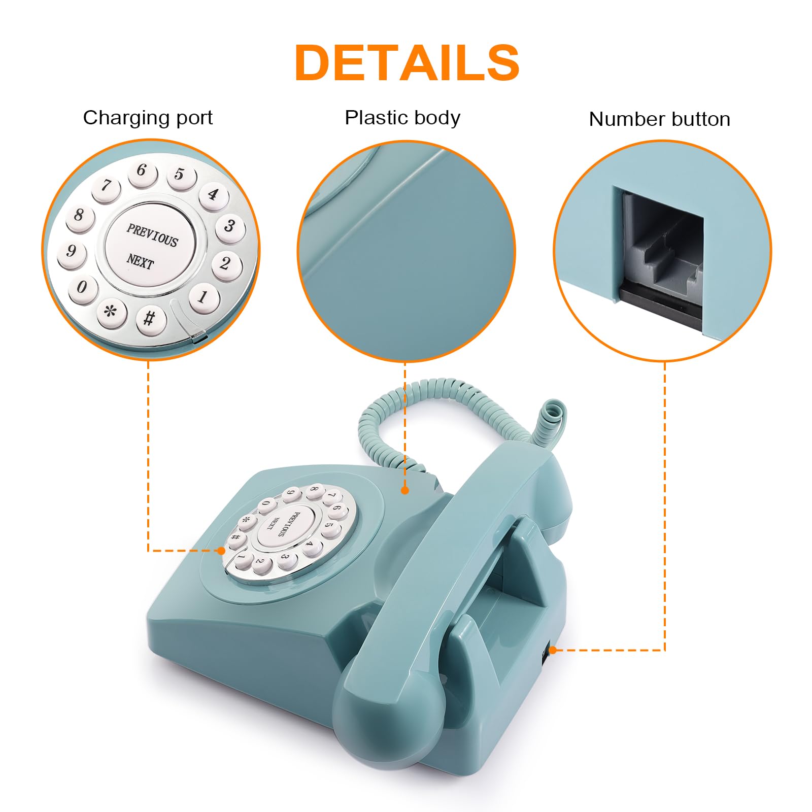 Retro Audio Guest Book Phone - Record Wedding & Baby Shower Messages, Voicemail Keepsake for Special Events - Perfect for Capturing Congratulations from Friends & Family at Weddings, Receptions, and Celebrations