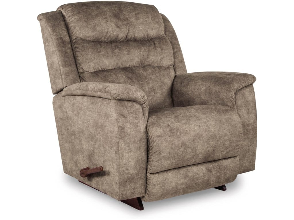 Premium Redwood Rocking Recliner Chair - Comfortable Wooden Rocker with Padded Cushions | Perfect for Living Room, Nursery & Outdoor Relaxation