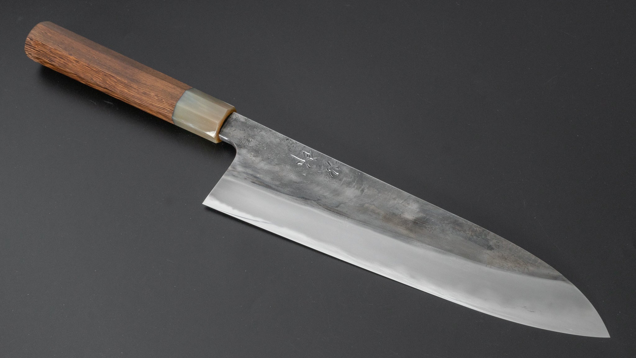 Premium Jiro Tsuchime Wa Gyuto 225mm Japanese Chef Knife with Taihei Tagayasan Handle (#412) - Perfect for Sushi, Meat Slicing & Professional Kitchen Use