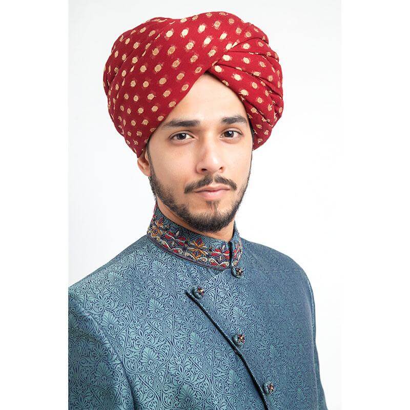 Black and Peppermint Brocade Silk Sherwani for Men | Elegant Indian Wedding Attire | Perfect for Grooms, Festivals & Special Occasions