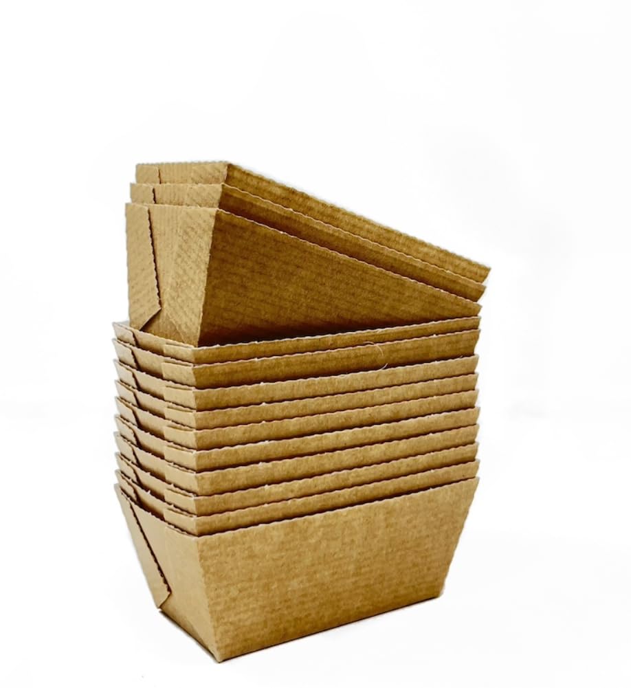Bakery Direct 25-Pack Disposable Mini Loaf Paper Baking Molds - Perfect for Cakes, Bread & Muffins - Ideal for Home Baking, Party Treats & Holiday Gifts
