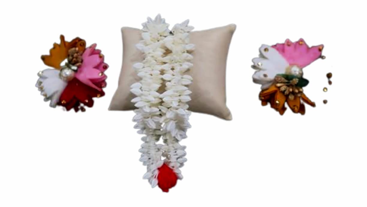 Anagha Hair Accessories for Bun Making - 4-Piece Bridal Hair Pin Set with Gajra Pins - Perfect for Weddings, Parties & Special Occasions
