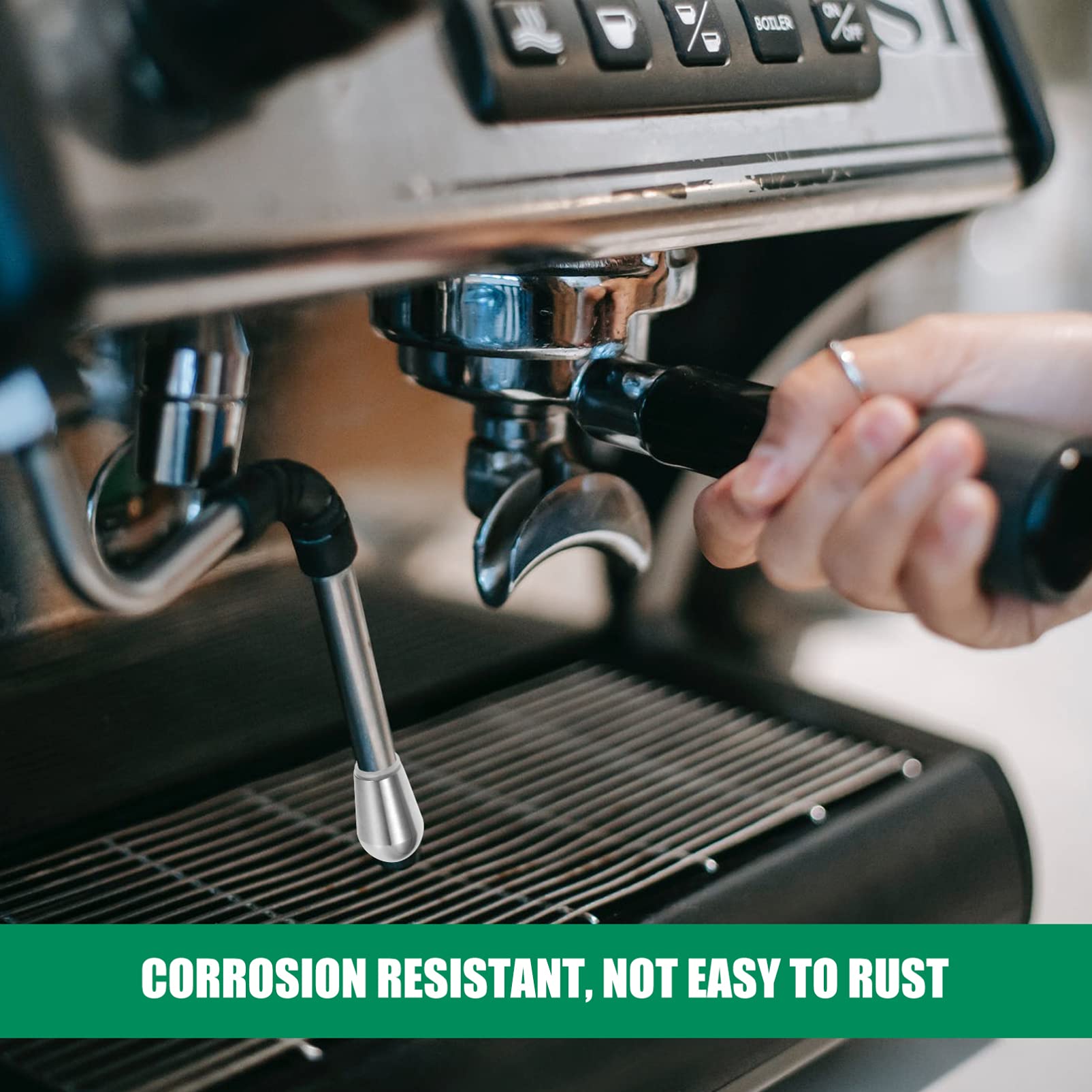 Cabilock 3-Hole Steam Nozzle Tip Spout Replacement for Espresso & Coffee Makers - Perfect for Milk Frothing & Latte Art at Home or Café