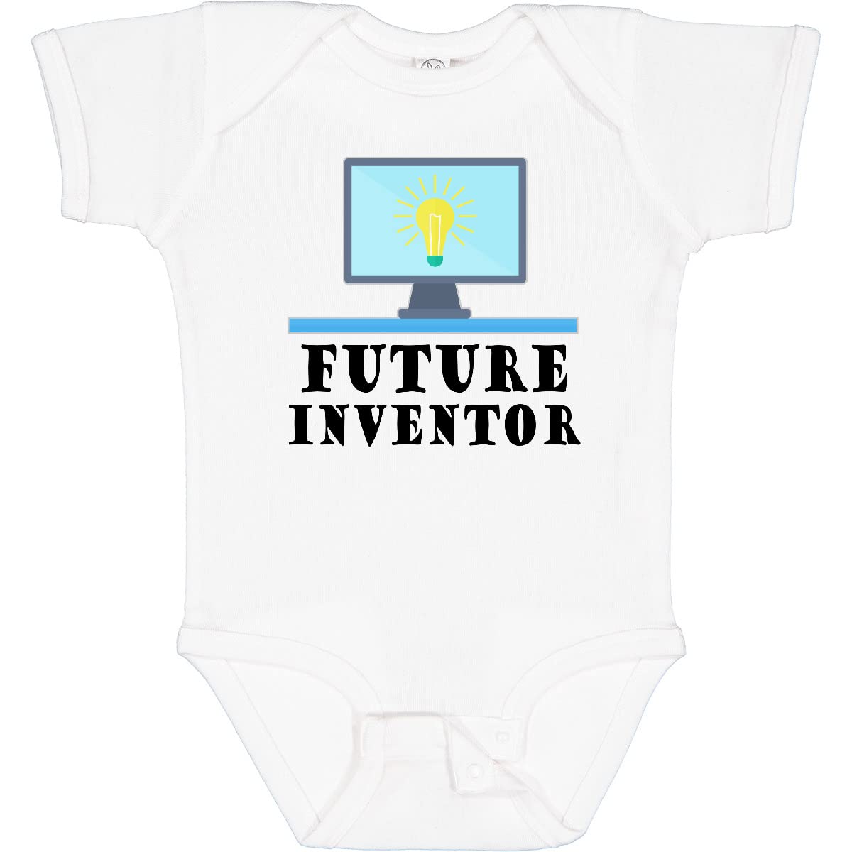 Inktastic Future Inventor Computer Occupation Baby Bodysuit - Cute STEM Outfit for Babies & Toddlers - Perfect for Science Themed Parties, Career Day & Tech Lover Gifts