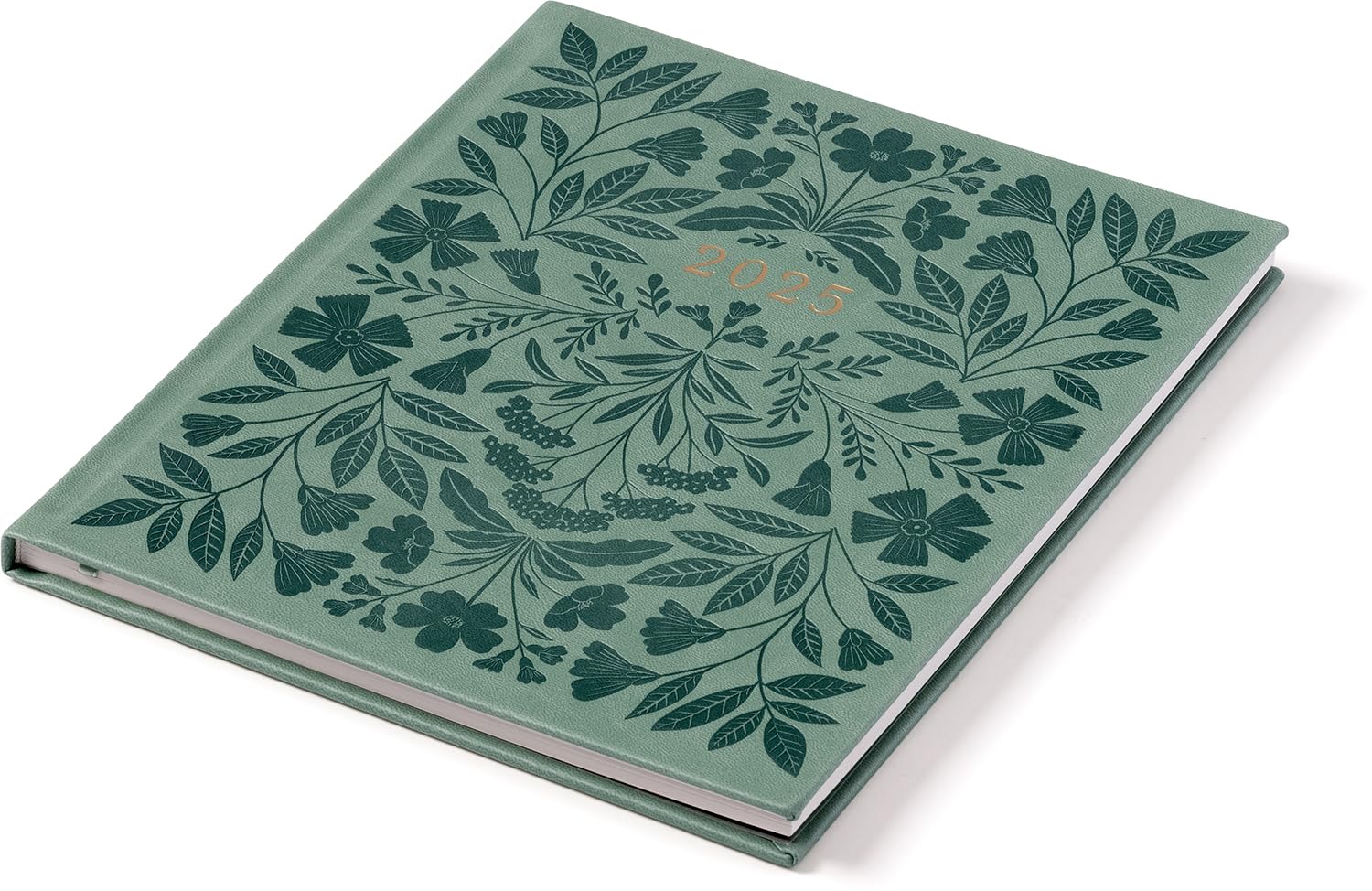 Eccolo 2025 Large Agenda Planner - 12 Month Weekly & Monthly Organizer with Habit & Gratitude Tracker, Hardcover 8x10
