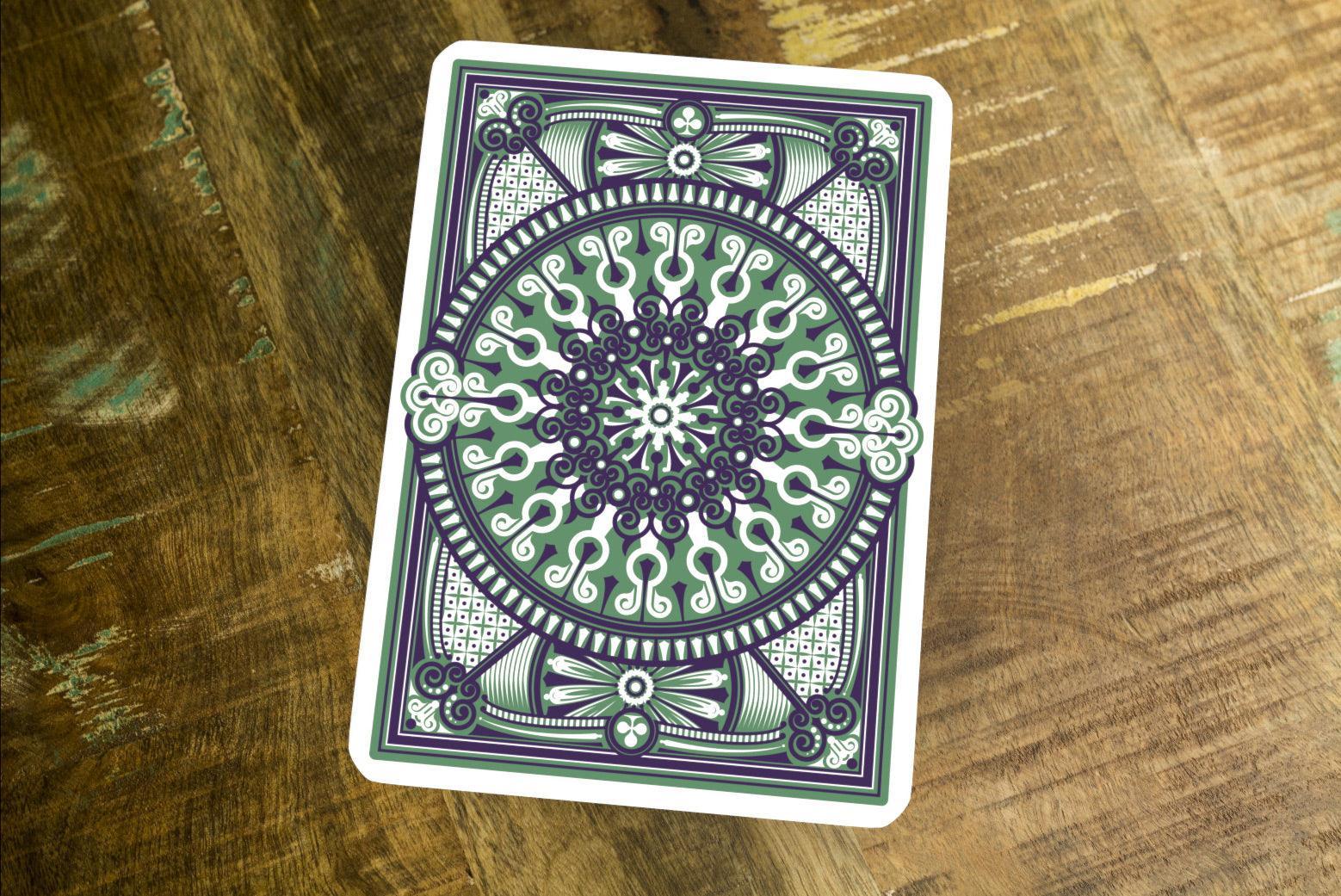 Premium Emerald Green Tally Ho Playing Cards - Luxury Display Deck for Collectors, Cardistry & Magic Performances - Perfect for Poker Nights, Gifts & Professional Card Tricks