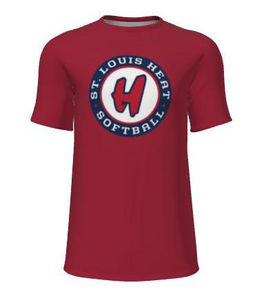 Champro Juice Sublimated Fastpitch Softball T-Shirt - Short Sleeve Crew Neck Performance Tee for Baseball & Training | Club Logo Design | Z Cloth Technology | Game Day & Practice Wear