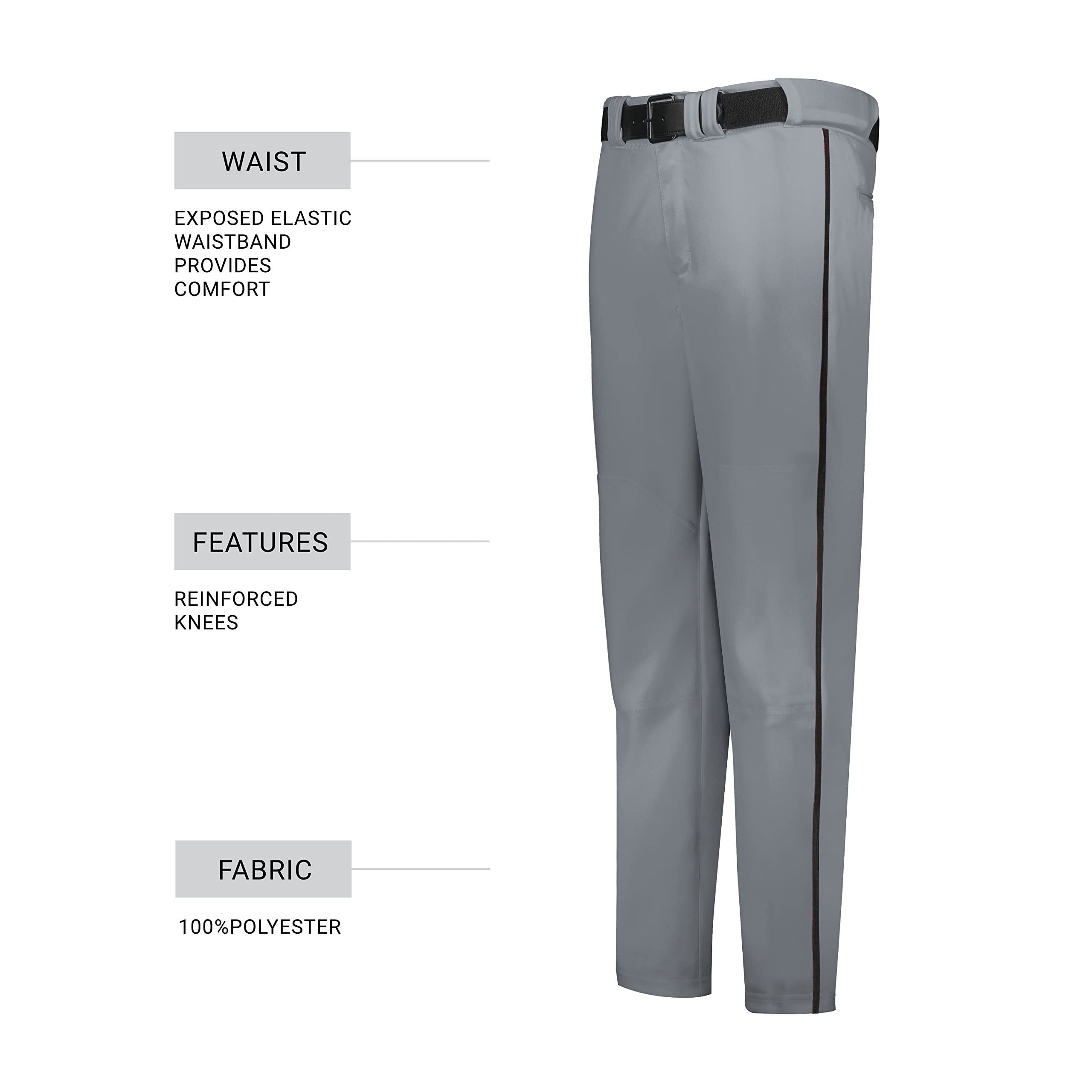 Russell Athletic Piped Change Pant - Comfortable & High-Performance Baseball, Softball & Fastpitch Pants for Athletes | Perfect for Training, Games & Team Uniforms