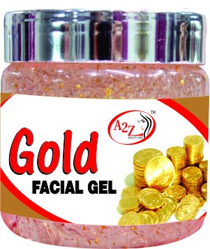 A2Z Gold Facial Gel 200ml - Hydrating & Anti-Aging Face Moisturizer for Glowing Skin | Day & Night Use for Women & Men