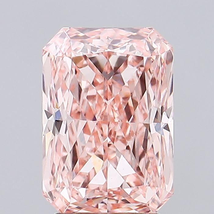 3.09 Carat Radiant Cut Fancy Pink Diamond Ring - Elegant Engagement & Wedding Jewelry for Women - Perfect for Proposals, Anniversaries & Special Occasions