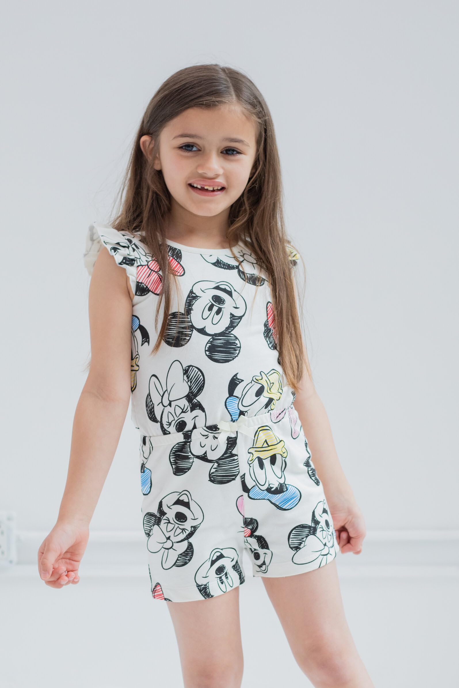 Disney Minnie Mouse & Mickey Mouse Baby Girls Romper - Nightmare Before Christmas, Toy Story & Lion King Designs - Infant to Big Kid Sizes - Perfect for Disney Themed Parties, Playdates & Family Outings