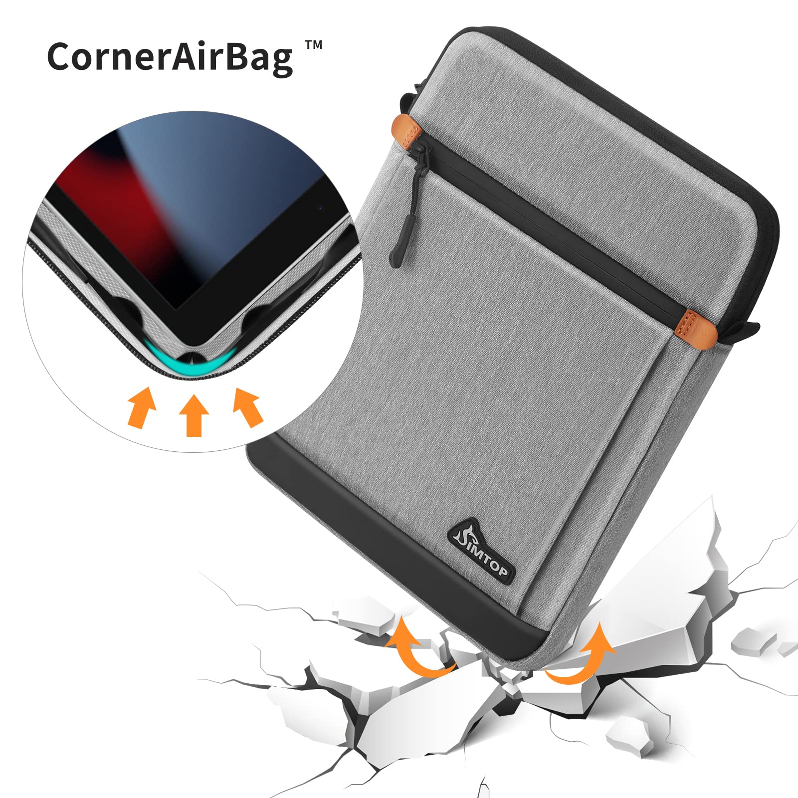 Premium Tablet Sleeve Case - S1014 Series | Ultra Slim Protective Cover for iPad, Samsung Galaxy Tab | Perfect for Work, Travel & School Use