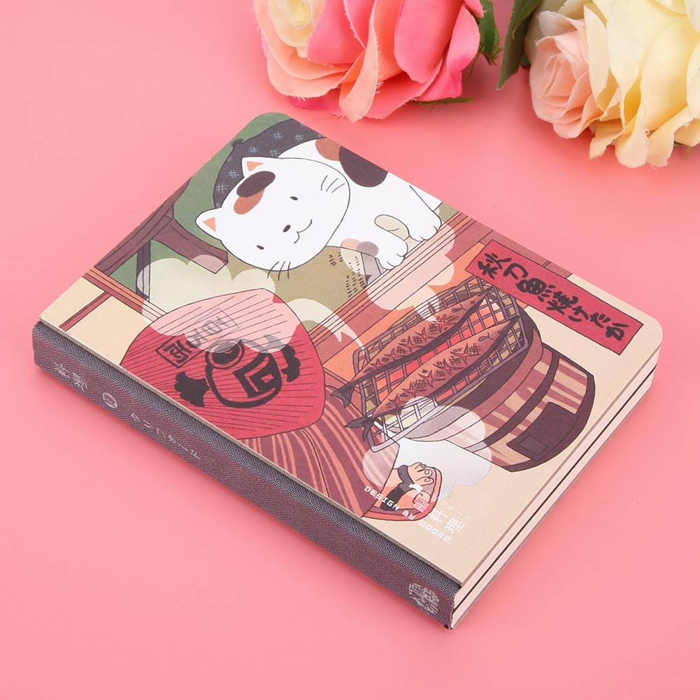 Japanese Cartoon Printed Composition Notebook - 5.7''x4.1'' College Ruled Journal with Thick Paper, 224 Sheets for School, Cooking & Daily Note-Taking - Cute Anime Subject Notebook for Students & Home Chefs