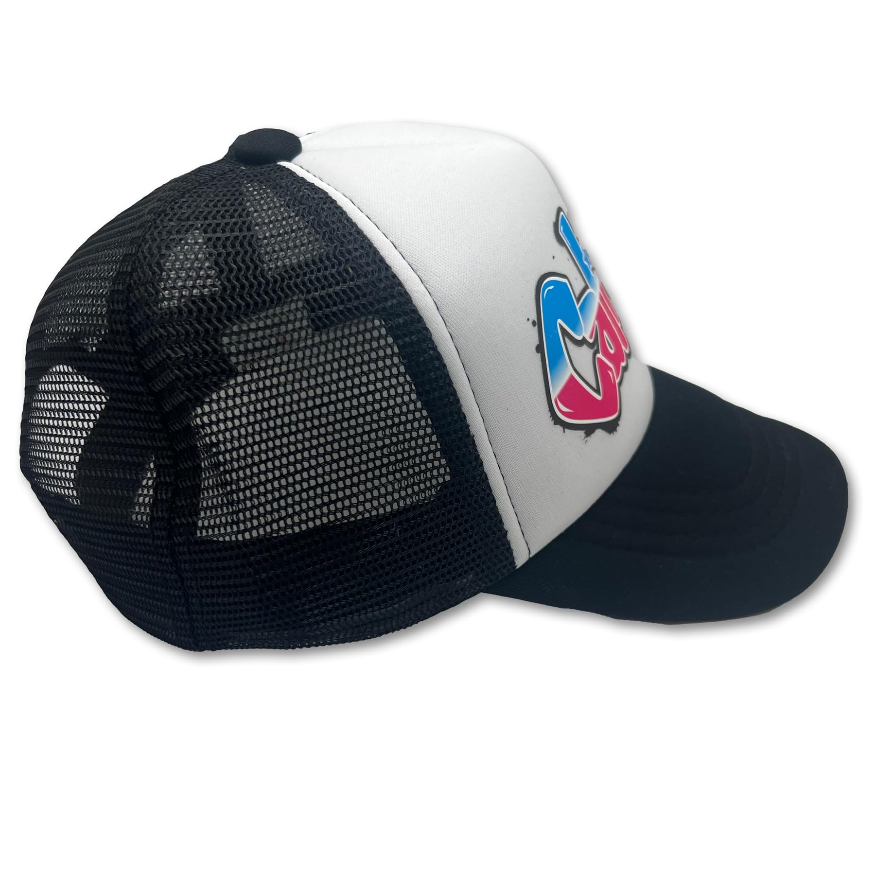 Sol Baby Cali Girl Graffiti Snapback Trucker Hat - Beach Baseball Cap for Kids & Toddlers - Summer Outfit Essential