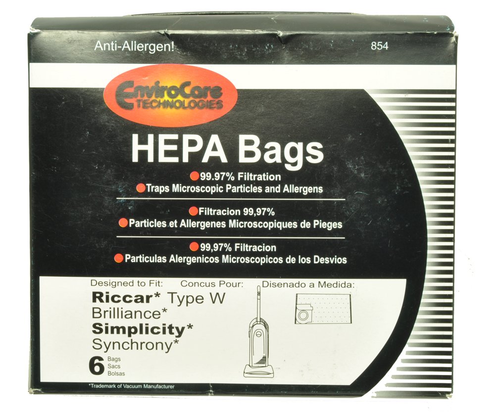 Riccar Simplicity Upright Vacuum Cleaner Bags - 10 Pack Premium Replacement Bags for Pet Hair & Allergies | Perfect for Home Cleaning & Hardwood Floors