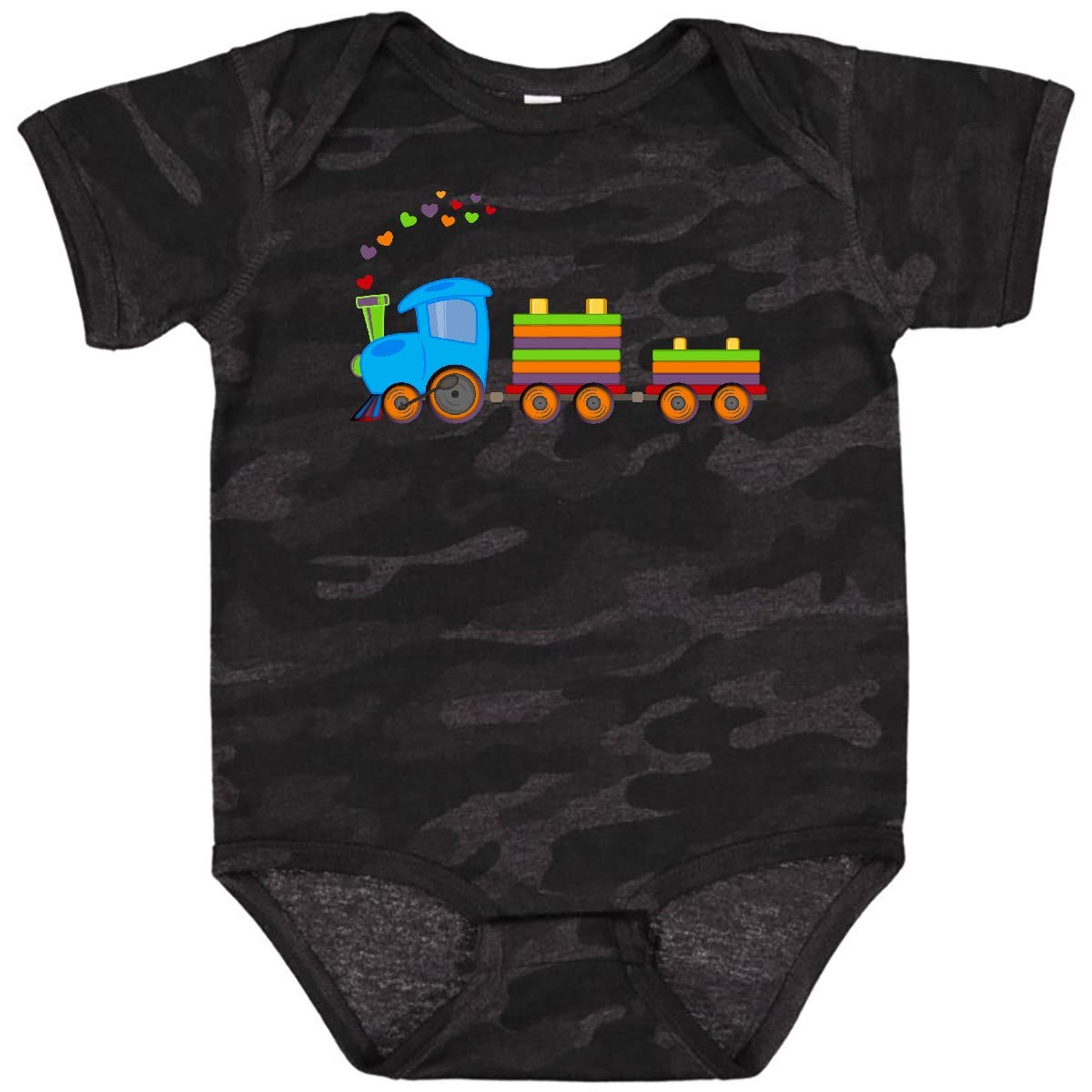 Inktastic Colorful Toy Train Baby Bodysuit - Soft Cotton Onesie for Infants & Toddlers - Perfect for Playtime, Daycare & Family Photos