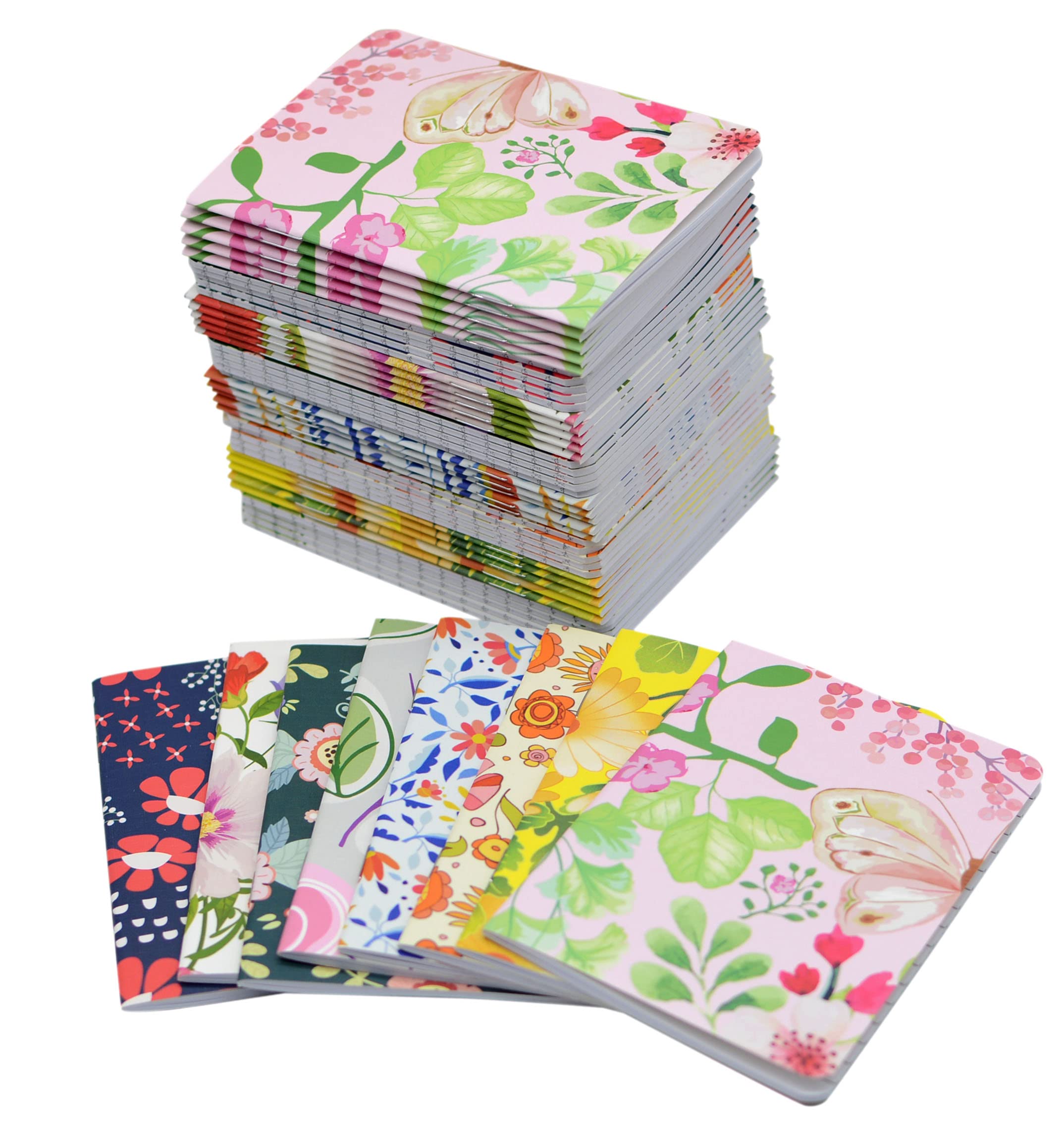 100pcs Mini Notepads Pocket Notebooks - Small Happy Journal Bulk for Party Favors, School, Office & Travel - Perfect for Coworker Gifts, Home Organization & Daily Planning