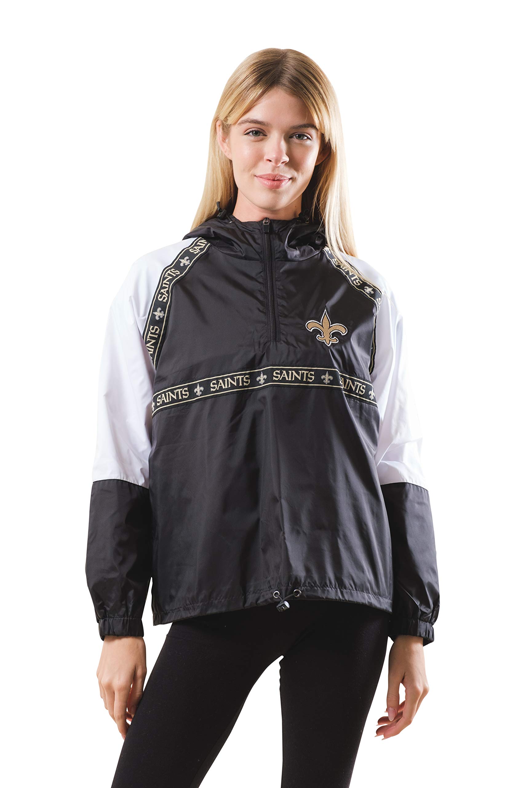 New York Jets Women's Quarter Zip Hoodie - Windbreaker Jacket for Game Day & Outdoor