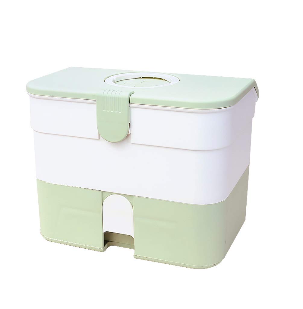 Portable Large-Capacity Multilayer Medicine Storage Box - Household Medical Organizer for Family, Baby & Dormitory Use | Green | Perfect for Travel, First Aid Kits & Home Medicine Organization
