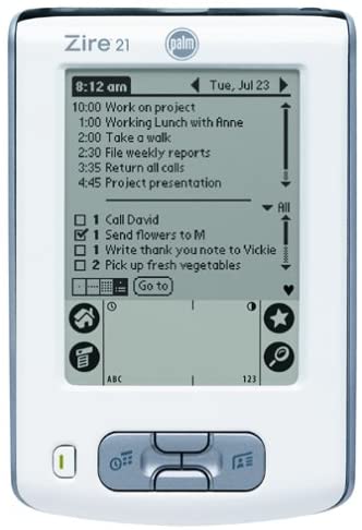PalmOne Zire 21 Handheld PDA - Lightweight Organizer with Calendar, Contacts & Notes for Business Professionals & Students | Perfect for Office, School & Travel Use