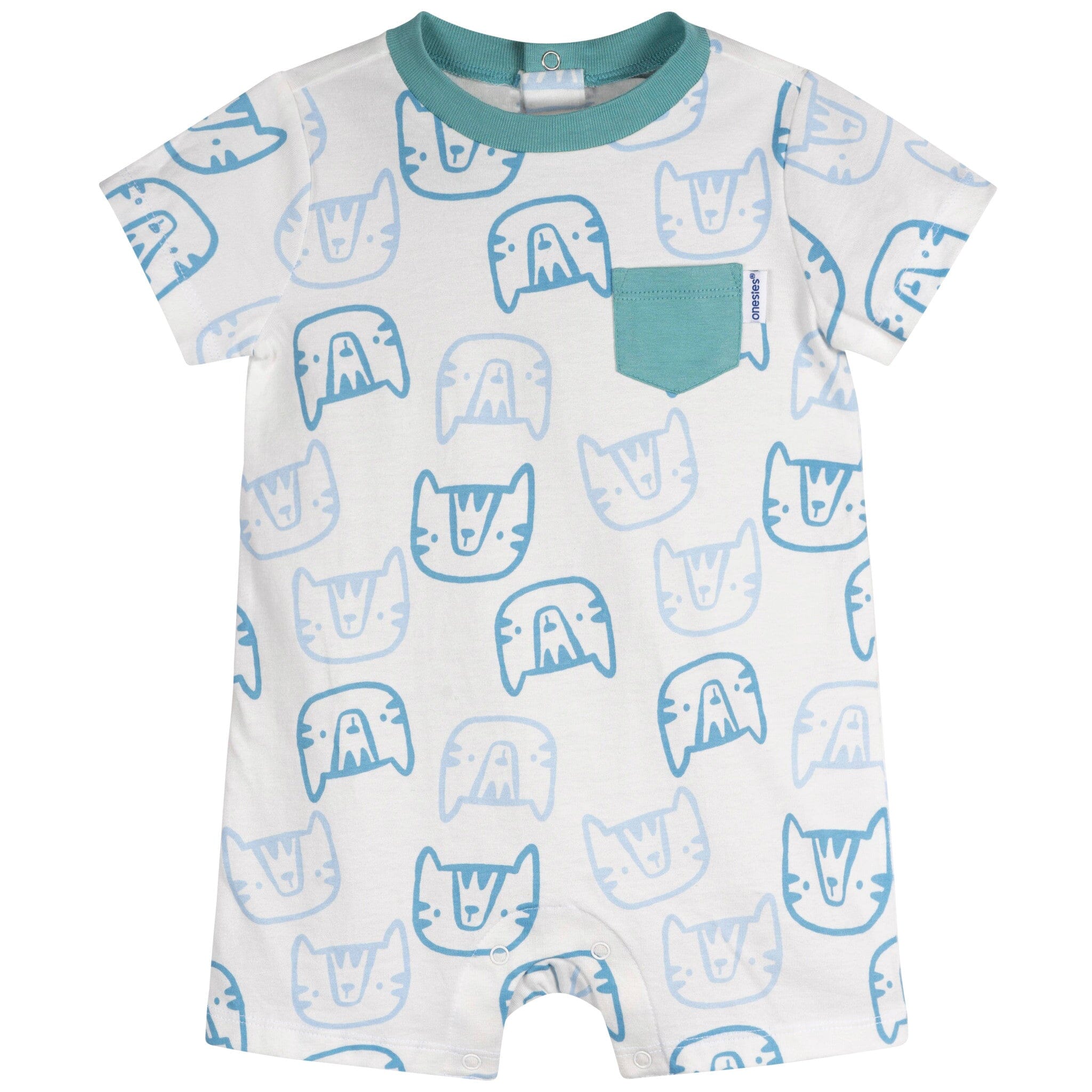 3 Pack Baby Boys Critters Rompers - Cute Animal Print Bodysuits for Infants 0-24 Months | Soft Cotton Onesies for Playtime, Daycare & Photo Shoots