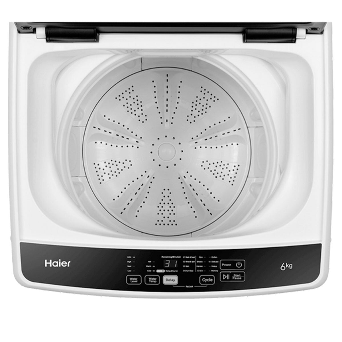 Haier 6kg Top Load Washing Machine HWT60AA1 - Energy Efficient Compact Laundry Washer for Small Apartments & Dorms | Perfect for Everyday Clothes, Bedding & Delicates