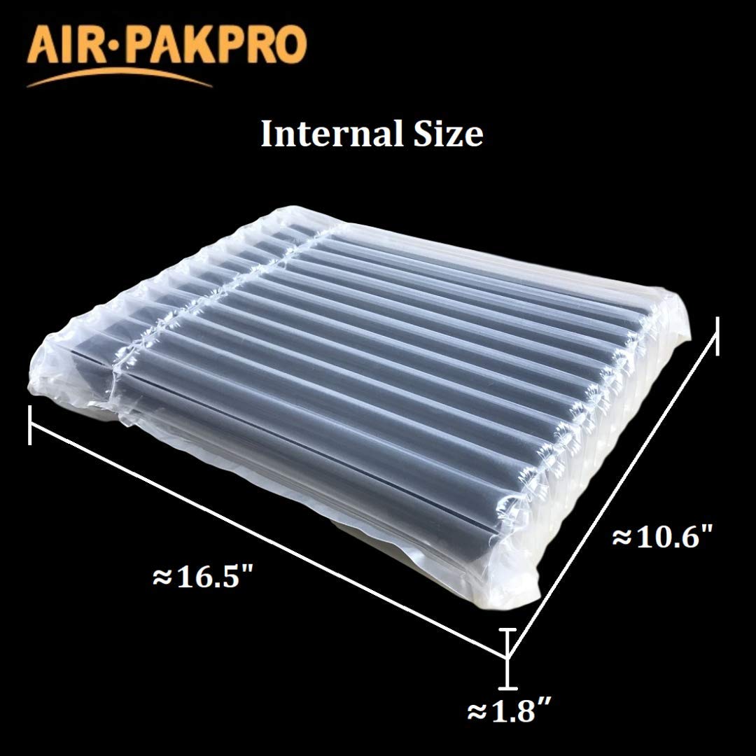 10 Pack AIR PAKPRO 17-Inch Inflatable Laptop Protective Bag with Hand Pump - Waterproof Shockproof Shipping Mailer for MacBook, Notebook Computers | Ideal for Safe Laptop Transport, Storage & E-Commerce Shipping