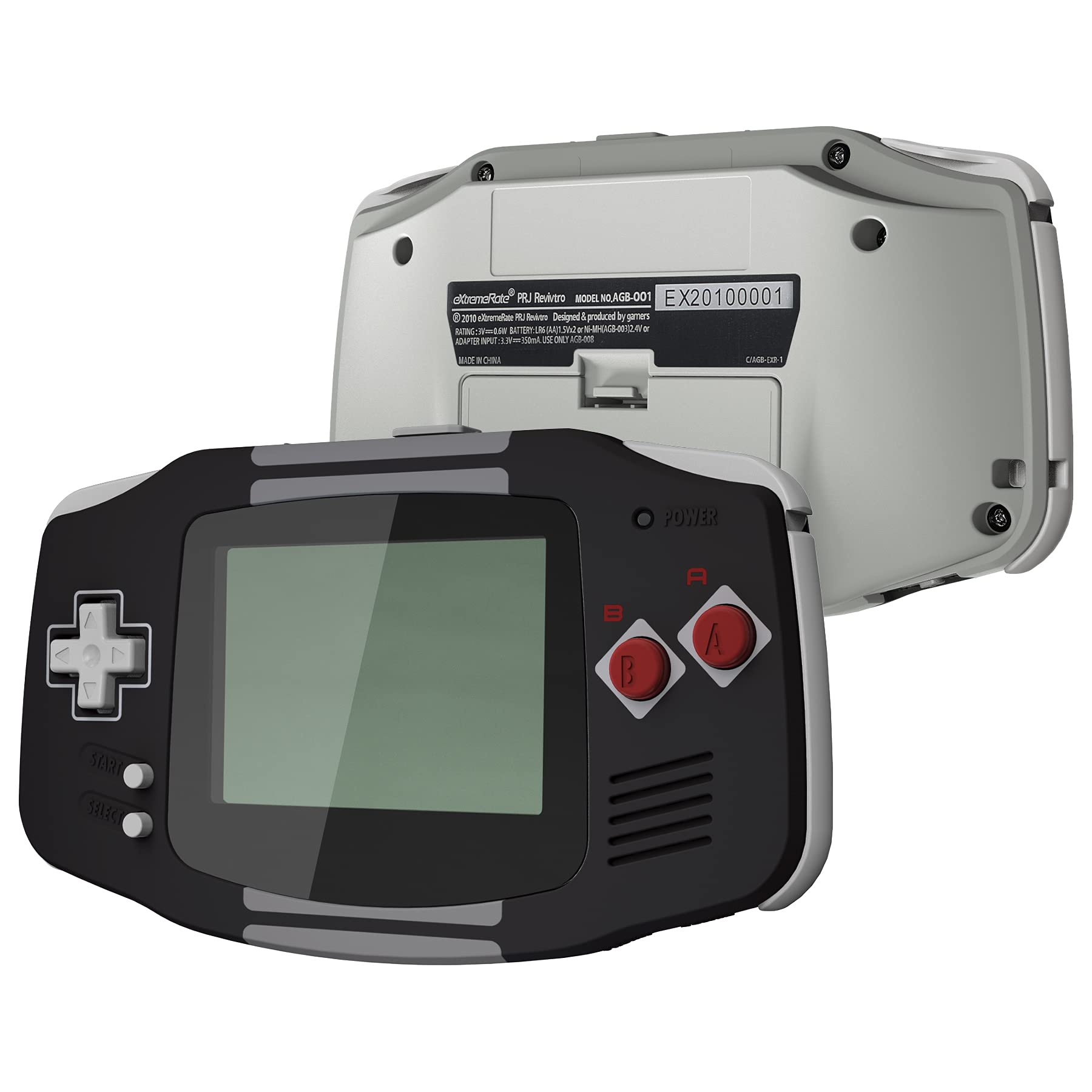eXtremeRate Replacement Shell Case & Buttons for Gameboy Advance GBA Console - Compatible with IPS & Standard LCD Screens (NES Style) - DIY Gaming Accessory for Retro Game Enthusiasts - Perfect for Console Repair, Customization, and Gaming Collectors