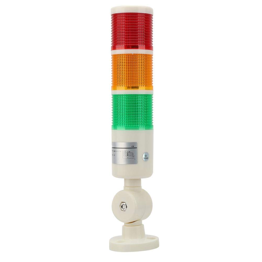 3-Layer LED Warning Light - High Brightness Multilayer Safety Beacon for Construction Sites, Workshops & Factory Guard Booths | Ideal for Hazard Alerts, Emergency Signaling & Night Visibility