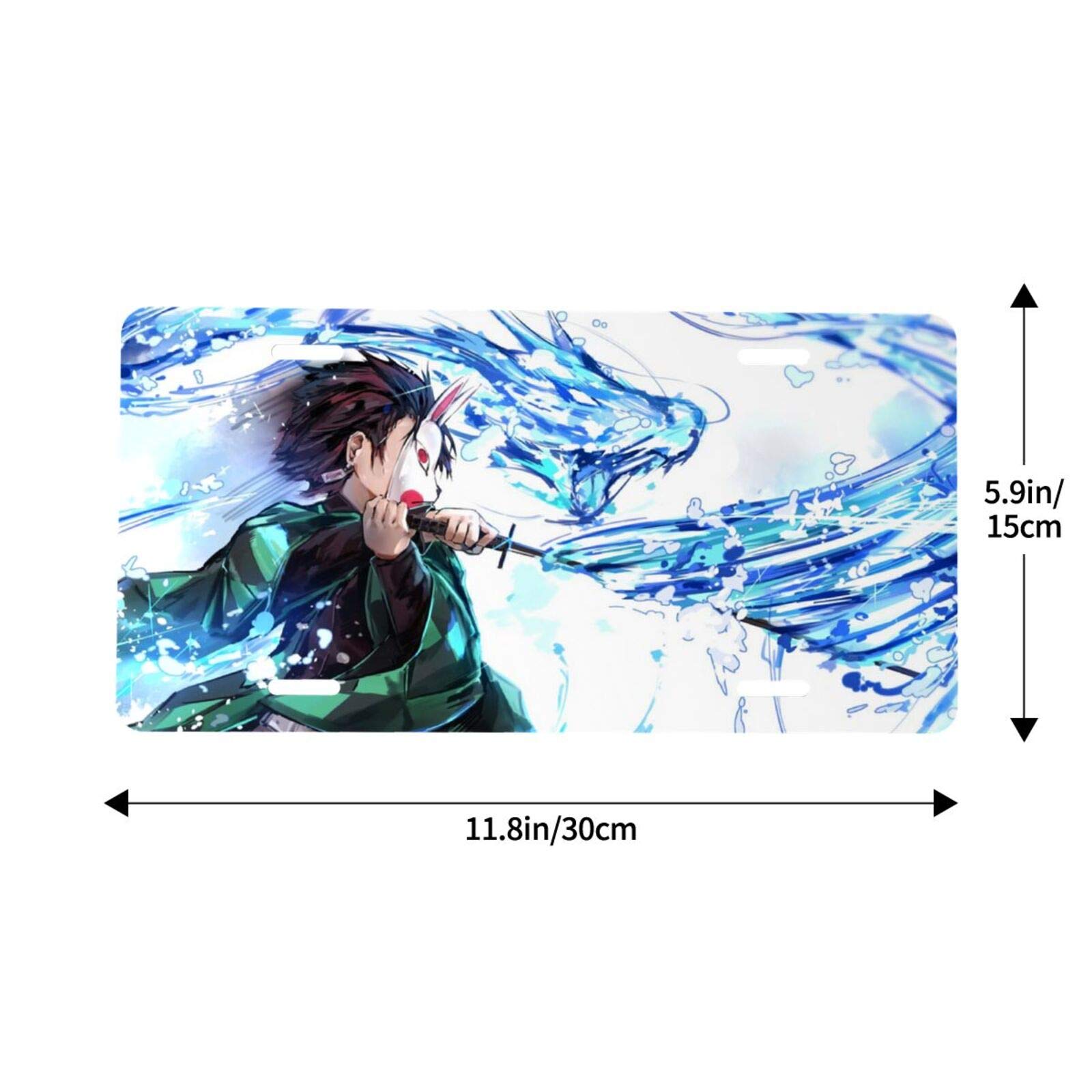 Anime License Plate with Frame Set - Custom Car Tag for Men & Women - Perfect for JDM Enthusiasts & Anime Fans