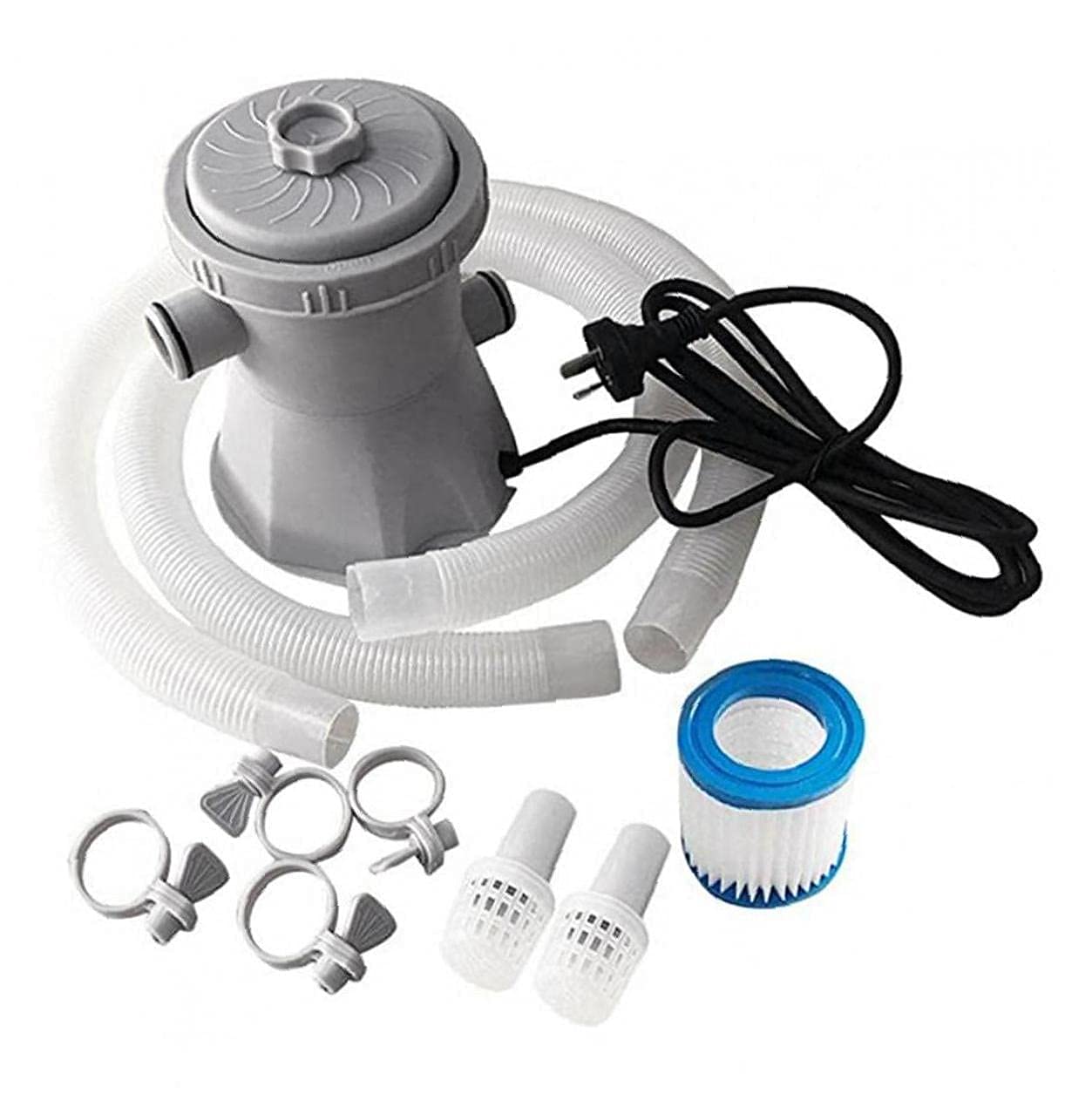 Nevup 300 Gallon Electric Swimming Pool Filter Pump Set - High Efficiency Pool Cleaner & Circulating Water Pump for Inground & Above Ground Pools | Ideal for Backyard, Garden, and Outdoor Pool Maintenance