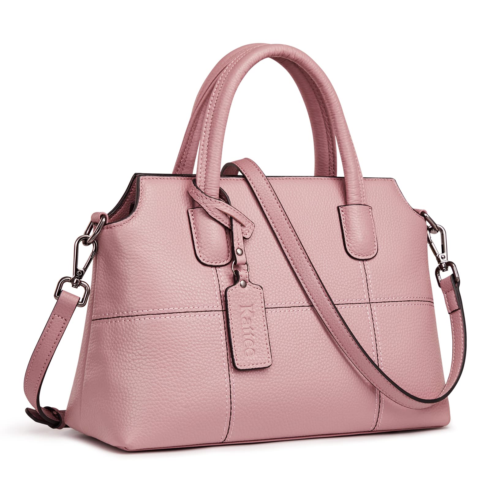 Kattee Genuine Leather Handbags for Women - Soft Hobo Satchel Shoulder & Crossbody Purse | Elegant Ladies Bags for Work, Travel & Everyday Use