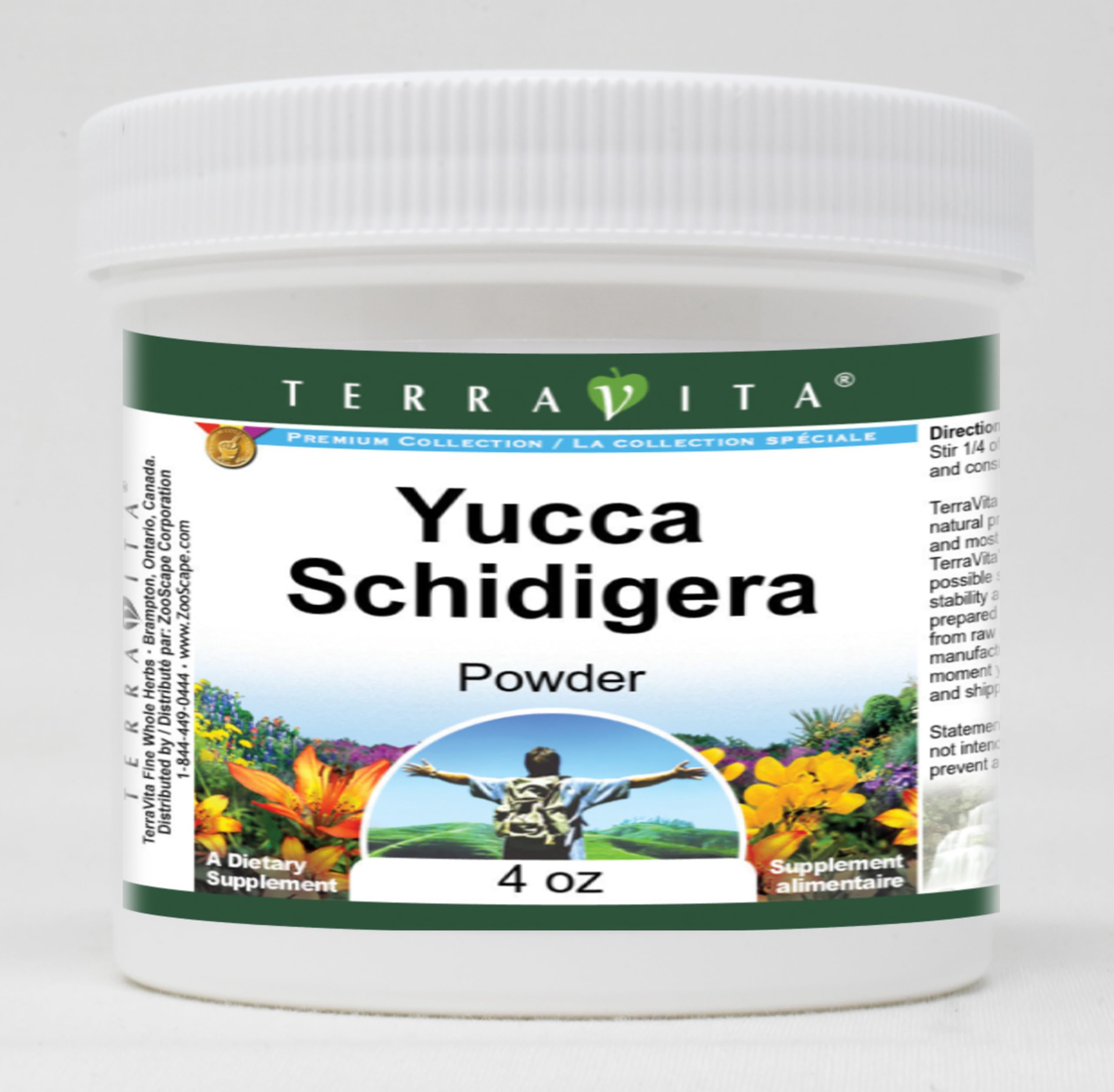 Premium Yucca Schidigera Powder 4oz | Natural Dog & Cat Supplement | Supports Digestive Health & Reduces Odor | USDA Organic | ZIN: 521725 | Ideal for Pet Food Topper, Homemade Treats & Wellness Mixes