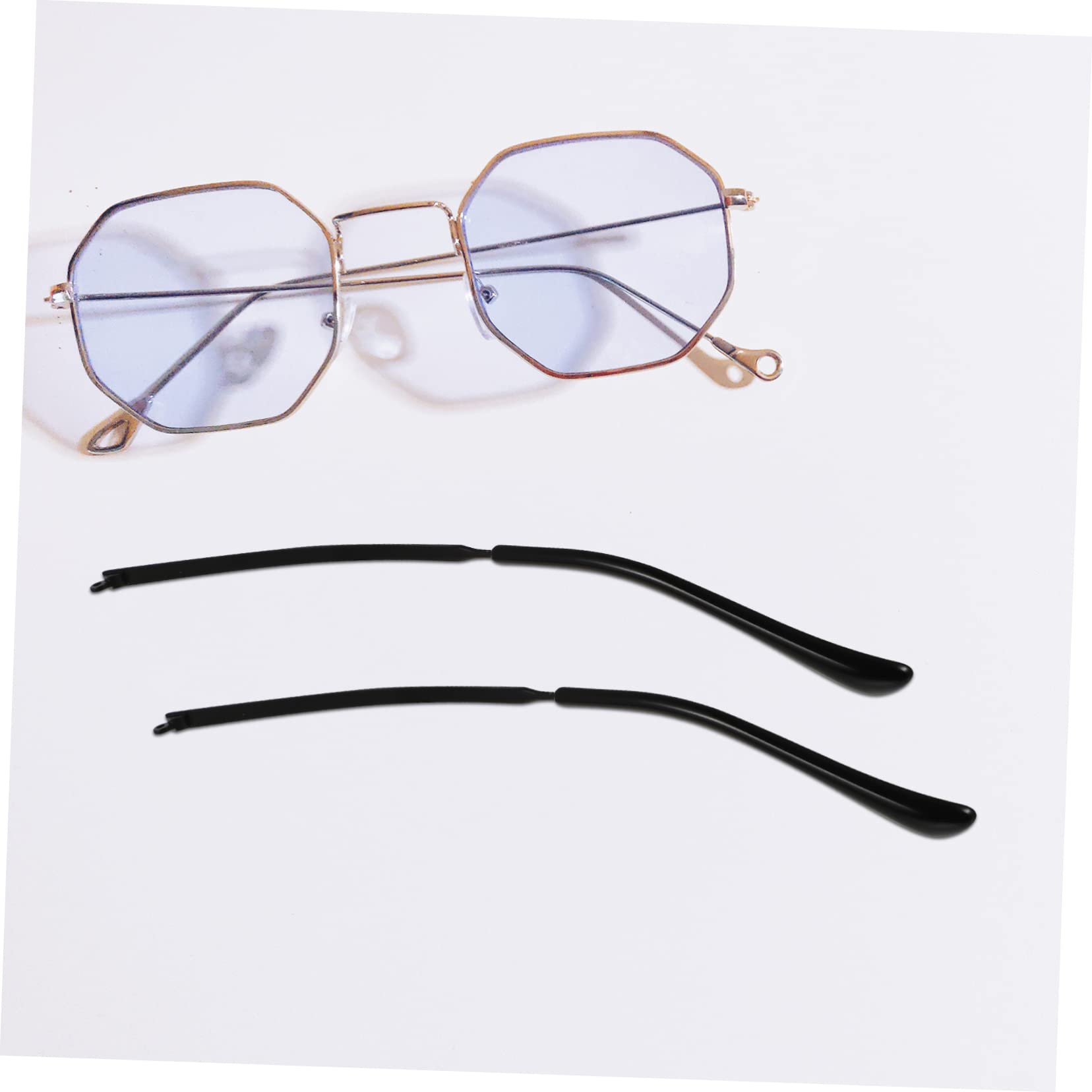 Healvian 3 Pairs Glasses Temple Replacement - Wooden/Metal Frames for Men & Women - Home/Office Use