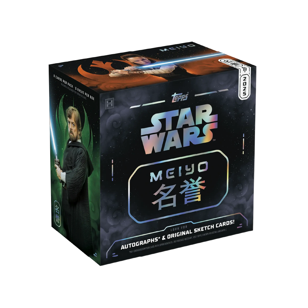 Topps Star Wars Meiyo 2025 Hobby Box - 36 Packs with Exclusive Trading Cards for Collectors | Perfect for Display, Trading, and Gifting